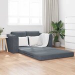 vidaXL Canapé-Lit Gris foncé 148 x 71 x 83 cm Velours