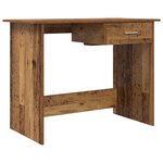 vidaXL Bureau Vieux bois 100 x 50 x 76 cm Bois d'ingénierie