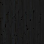 vidaXL Tête de lit murale Noir 126x3x91 5 cm Bois massif de pin
