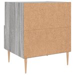 vidaXL Table de chevet sonoma gris 40x35x47 5 cm bois d’ingénierie