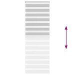 vidaXL Store zèbre gris clair largeur du tissu 80 9 cm polyester