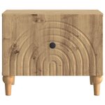 vidaXL Table basse Chêne artisanal 49 x 50 x 40 cm Bois d'ingénierie