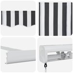 vidaXL Auvent rétractable anthracite et blanc 4 5x3 m tissu/aluminium