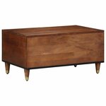 vidaXL Table basse Marron miel 80 x 50 x 40 cm Bois de mangue massif