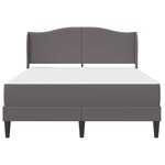 vidaXL Cadre de lit avec tête de lit Gris 120 x 190 cm Simili cuir