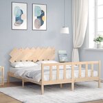 vidaXL Cadre de lit sans matelas 160x200 cm bois massif de pin