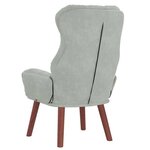 vidaXL Fauteuil relaxant Gris clair 69 x 74 x 93 cm Velours