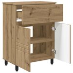 vidaXL Unité de vanité de salle de bain Chêne artisanal