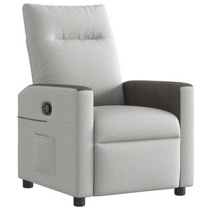vidaXL Fauteuil inclinable gris nuage tissu