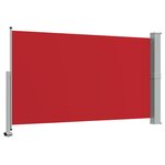 vidaXL Auvent latéral rétractable de patio 140 x 300 cm Rouge