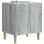 vidaXL Cabinet de chevet 2 Pièces Sonoma gris 43 x 34 5 x 50 cm