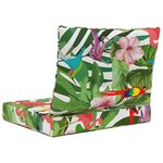 vidaXL Coussin de canapé d'extérieur 2 Pièces coloré Polyester
