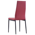 vidaXL Mobilier de salle à manger 5 Pièces Rouge bordeaux