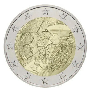 2 euros commémorative Malte 2022 - Erasmus.