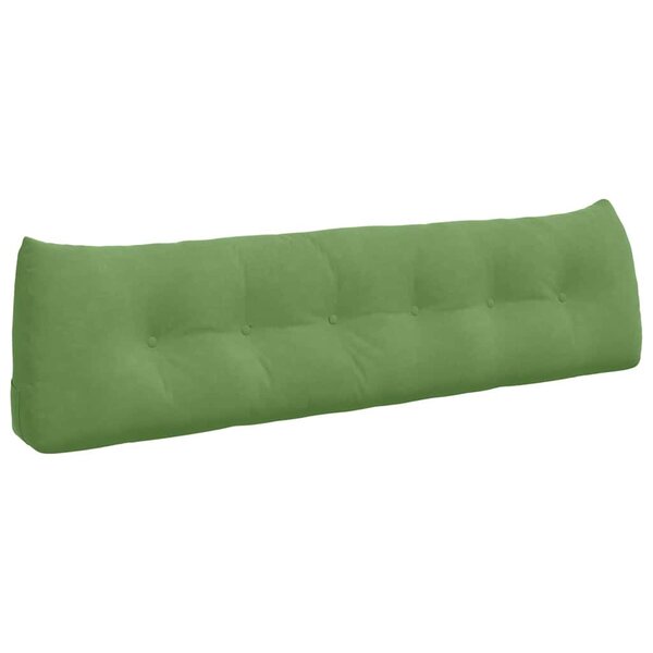 vidaXL Coussin de Dos Vert clair 180 x 24 x 50 cm Velours