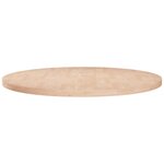 vidaXL Dessus de table rond Ø80x2 5 cm Bois de chêne massif non traité