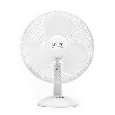 Ventilateur de table AD 7304 Puissant 45W Diamètre 40 cm blanc ADLER EUROPE