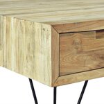 vidaXL Meuble TV 120x35x35 cm Teck massif