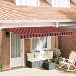 vidaXL Auvent Rétractable Orange 350 x 200 cm tissu