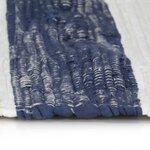 vidaXL Tapis chindi tissé à la main Coton 200x290 cm Bleu et blanc