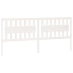vidaXL Tête de lit Blanc 205 5x4x100 cm Bois massif de pin