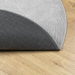 vidaXL Tapis IZA poils courts style scandinave gris Ø 200 cm