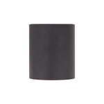 Plafonnier gu10 50w 2700k rond large noir