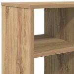 vidaXL Table d'appoint chêne artisanal 50x30x50 cm bois d'ingénierie