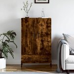 vidaXL Buffet haut chêne fumé 69 5x31x115 cm bois d'ingénierie