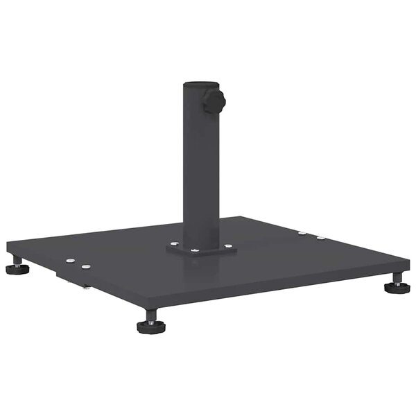 vidaXL Base de parasol extérieur Gris foncé 45 x 45 x 31 cm Acier