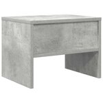 vidaXL Table de chevet Gris béton 40x30x30 cm Bois ingénierie