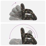 vidaXL Chaise de sol réglable avec accoudoir