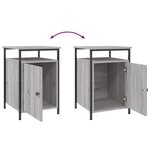 vidaXL Tables de chevet 2 Pièces sonoma gris 40x42x60cm bois d'ingénierie