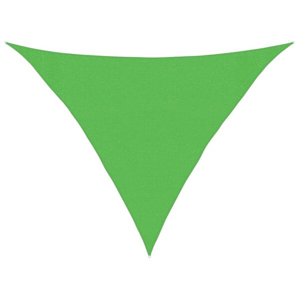 vidaXL Voile d'ombrage 160 g/m² Vert clair 3x3x4 2 m PEHD
