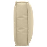 vidaXL Coussin de palette pour dossier beige 50 x 40 x 12 cm en tissu Oxford.