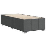 vidaXL Cadre de lit sans matelas gris foncé 100x200 cm tissu