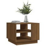 vidaXL Table basse Chêne marron 55x55x43 cm Aggloméré