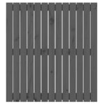 vidaXL Tête de lit murale Gris 82 5x3x90 cm Bois massif de pin