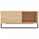 vidaXL Table basse chêne sonoma 80x80x36 5 cm bois d'ingénierie