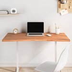 vidaXL Dessus de bureau 110x(55-60)x2 5 cm bois massif de hêtre