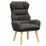 vidaXL Fauteuil relaxant Gris foncé 69 x 74 x 93 cm tissu