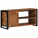 vidaXL Banc à Chaussures Multicolore Bois massif de récupération