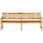 vidaXL Banc de jardin 220x56x90 cm en bois d'acacia
