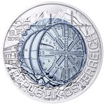 Pièce de monnaie 25 euro Autriche 2013 argent et niobium BU – Constructions de tunnels