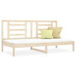 vidaXL Lit de jour sans matelas 80x200 cm bois de pin massif
