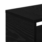 vidaXL Cabinet de salle de bain étroit avec roues en bois d'ingénierie chêne noir