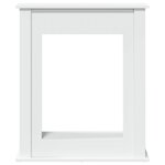 VidaXL Cadre de cheminée blanc 75x20x87 5 cm bois d'ingénierie