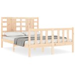 vidaXL Cadre de lit sans matelas bois de pin massif