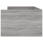vidaXL Cadre de lit avec tiroirs sonoma gris 90x190 cm