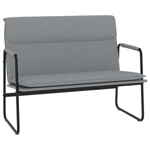 Banc banquette 100 x 64 x 80 cm tissu gris clair 02_0010689